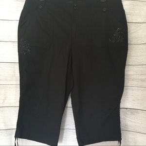 GV Skimmers in Black, Sz 16, Embellished